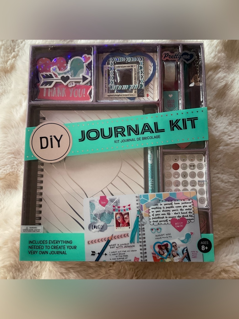 NWT Pretty Me DIY Journal Kit, includes notebook & craft supplies - Picture 6 of 9